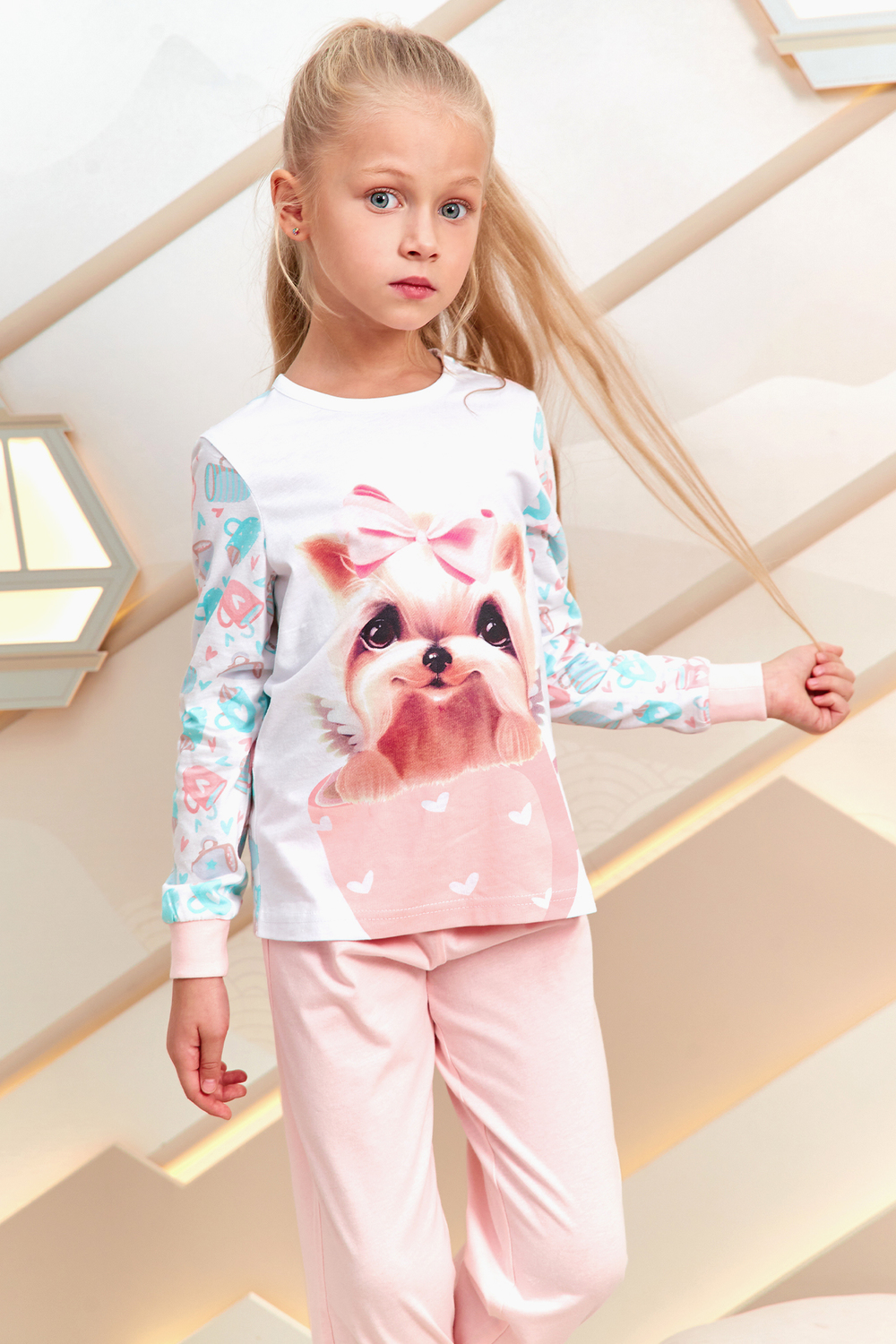 Пижама с брюками Juno AW21GJ548 O Sleepwear Girls